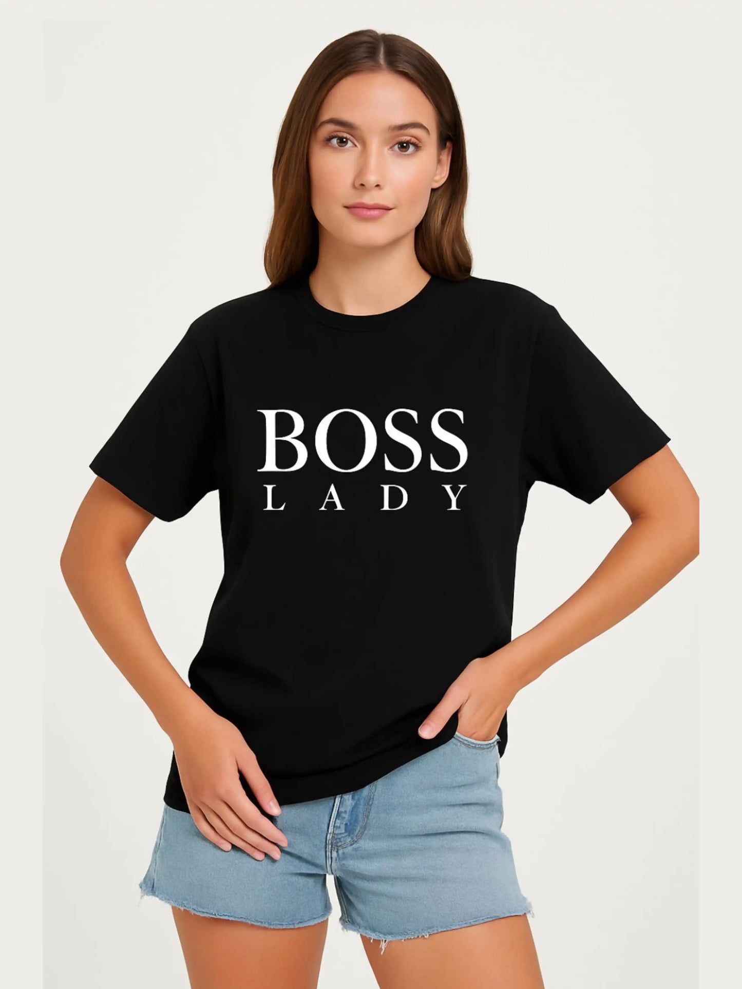 Ladies Boss Lady Oversized Tshirt