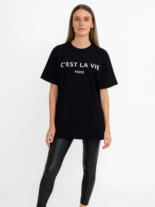Ladies C’ Esta Vie Oversized Tshirt