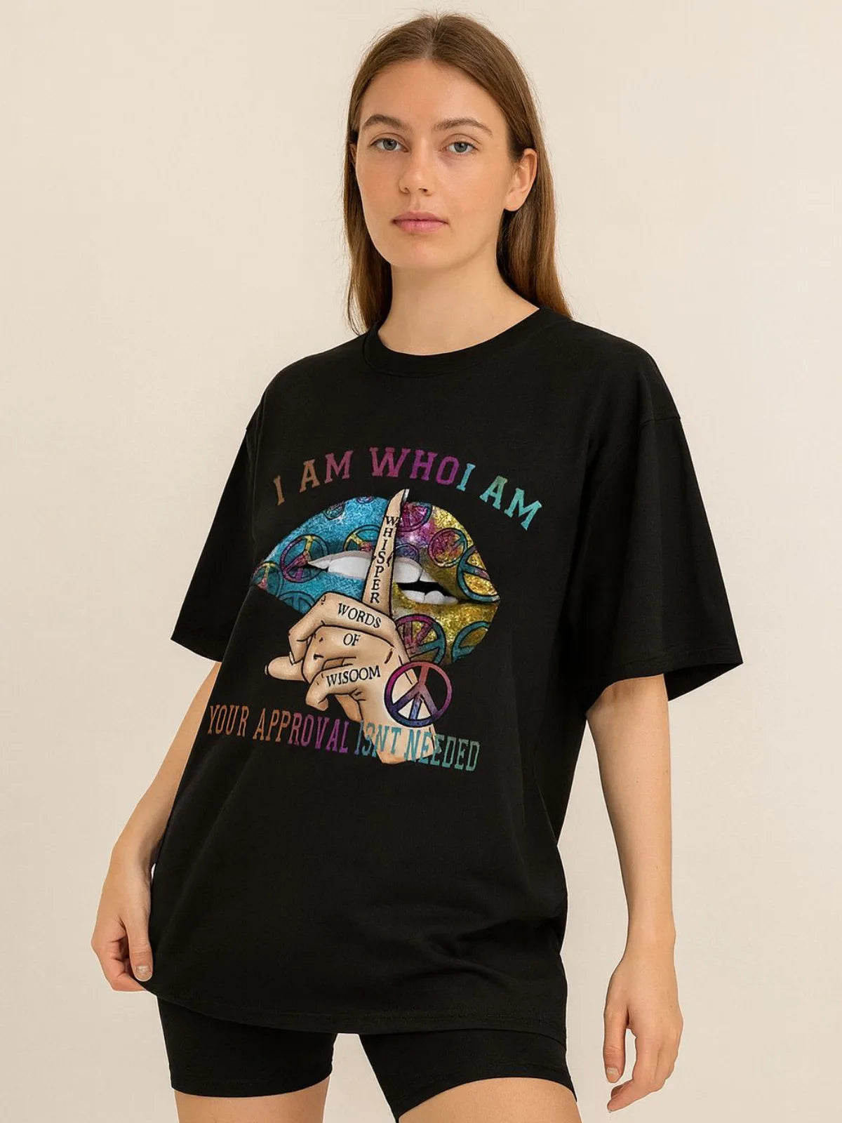 Ladies Wisdom Wisper Oversized Tshirt
