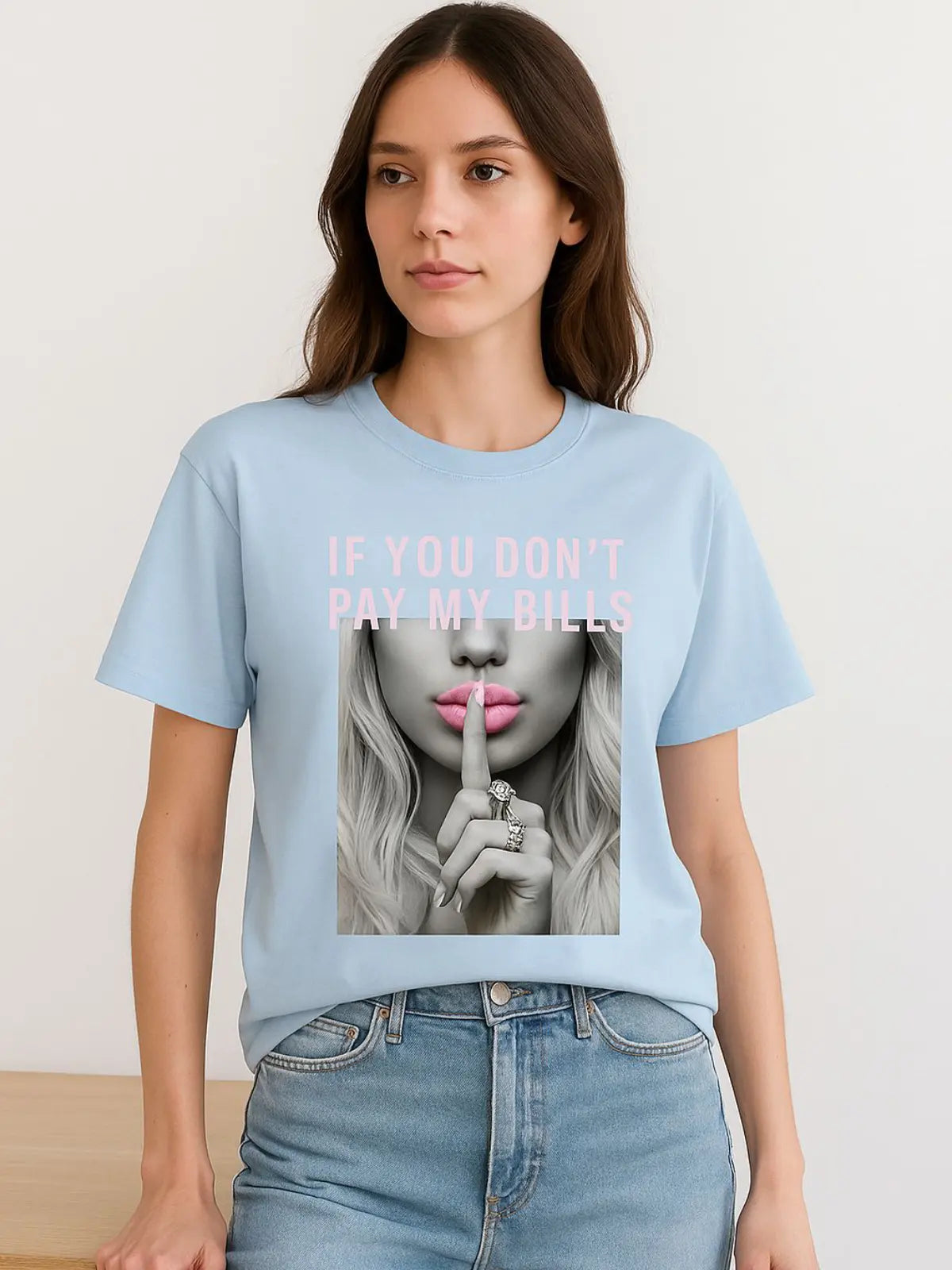 Ladies’ If You Don’t Pay My Bill Oversized T-shirt