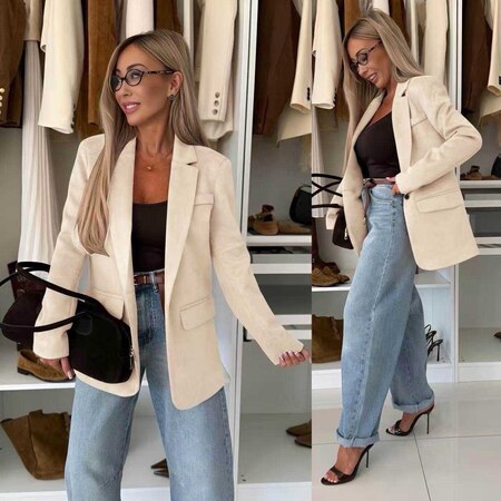 Swedish blazer jacket with lining and button