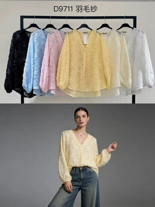 Fluffy textured shirt