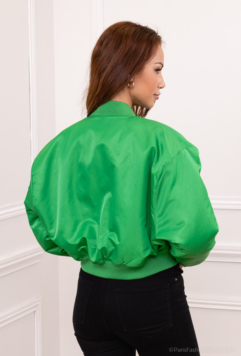 Short bomber jacket