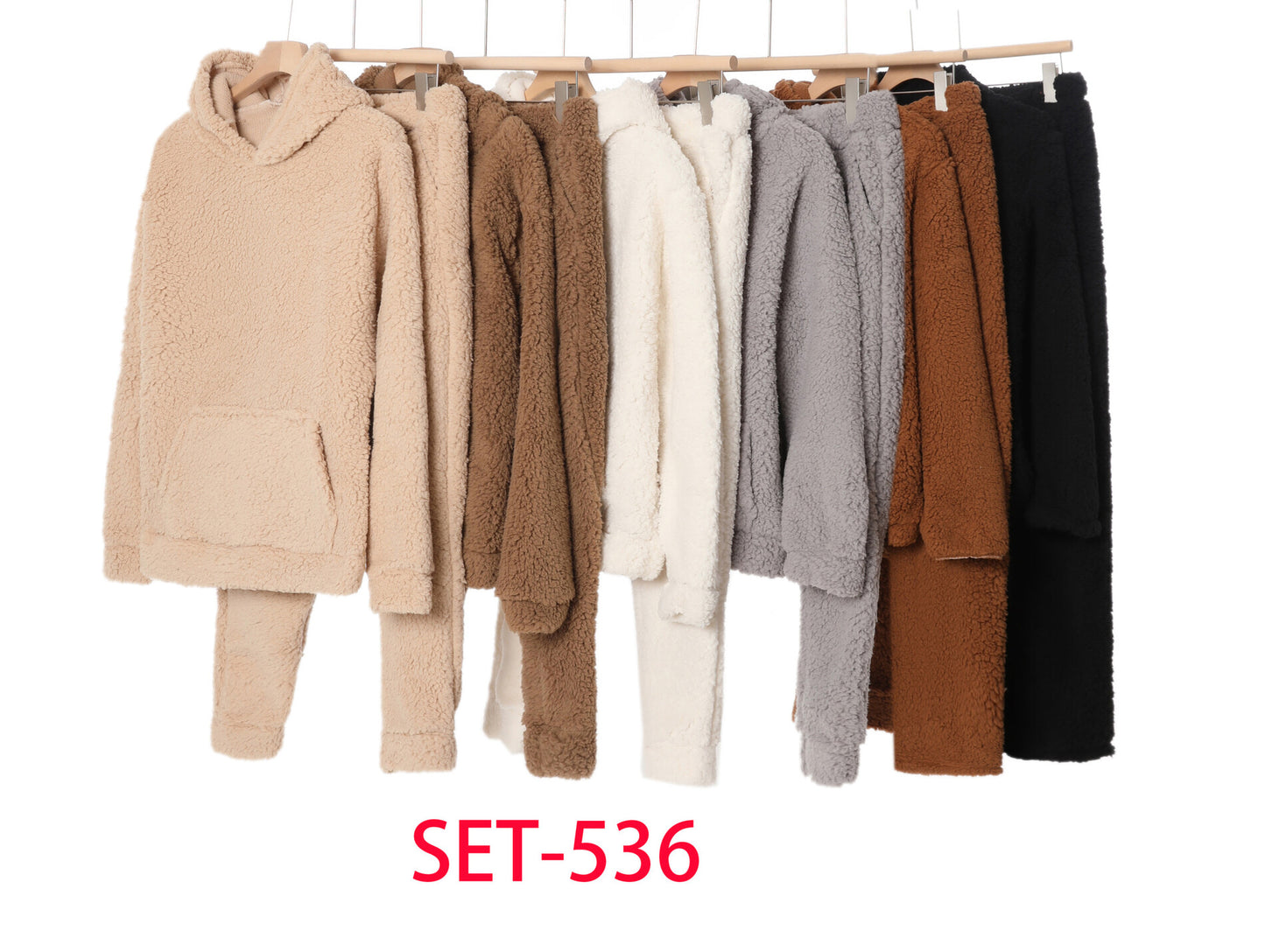 Front Pocket Sweatshirt Set