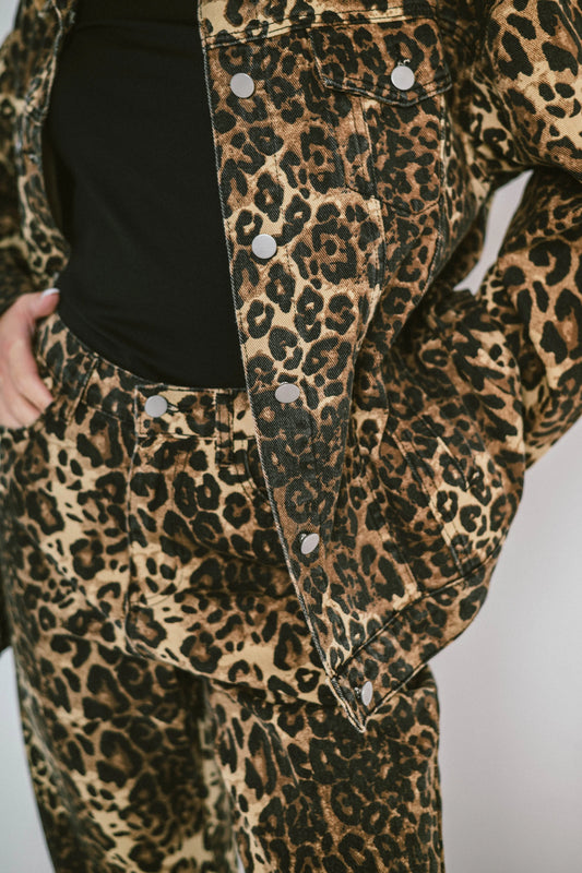 ORIANE – Patterned denim jacket