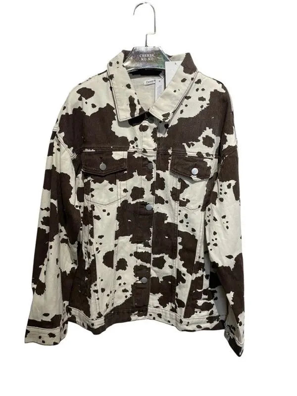 ORIANE – Patterned denim jacket