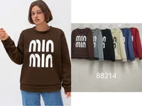 Women's Fleece-Lined Sweater with Writing