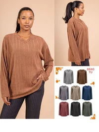 Cozy Ribbed Knit Sweater