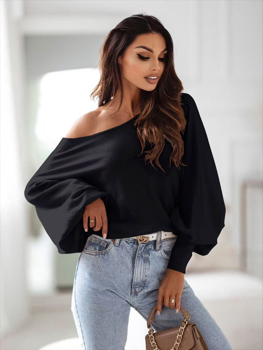 Long sleeve relaxed sweater