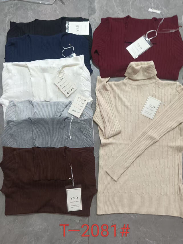 Super chic turtleneck knitting Sweater