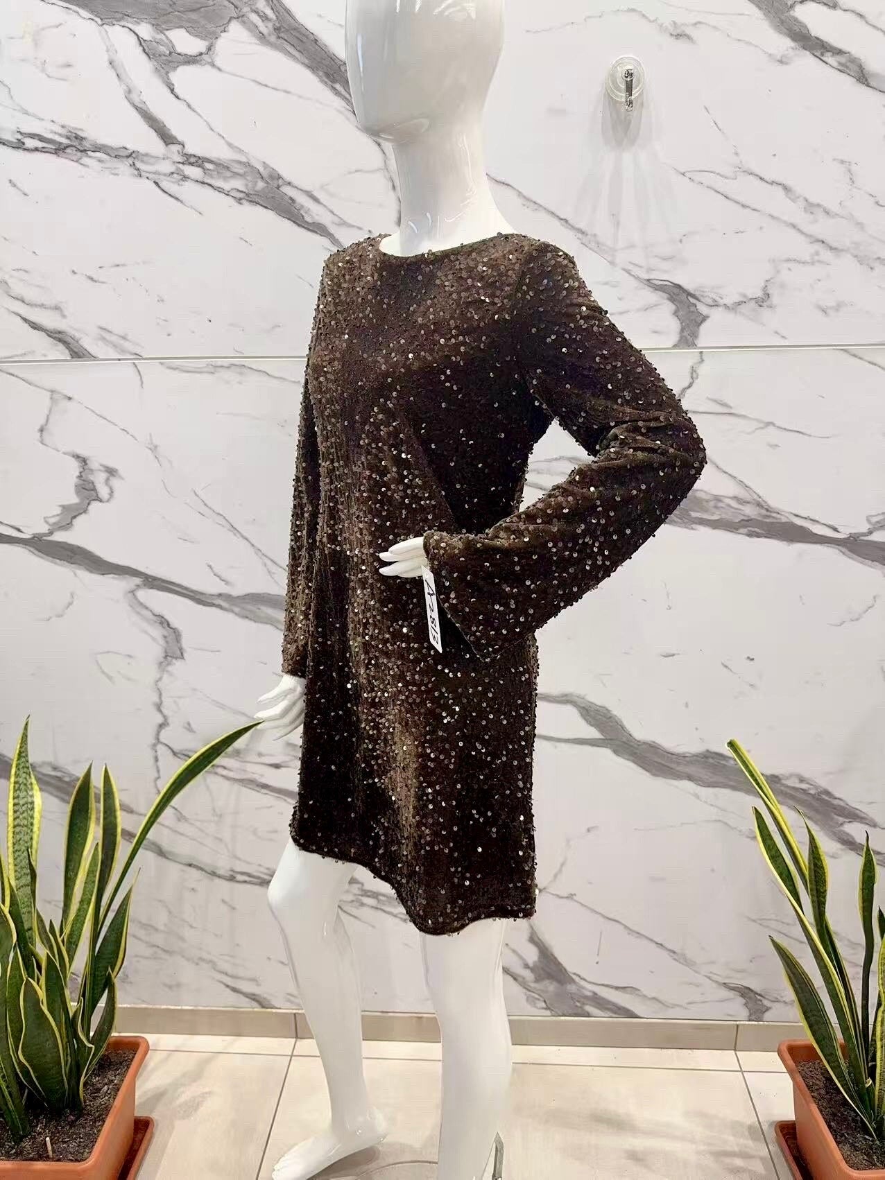 Sequins Dress knot on the back