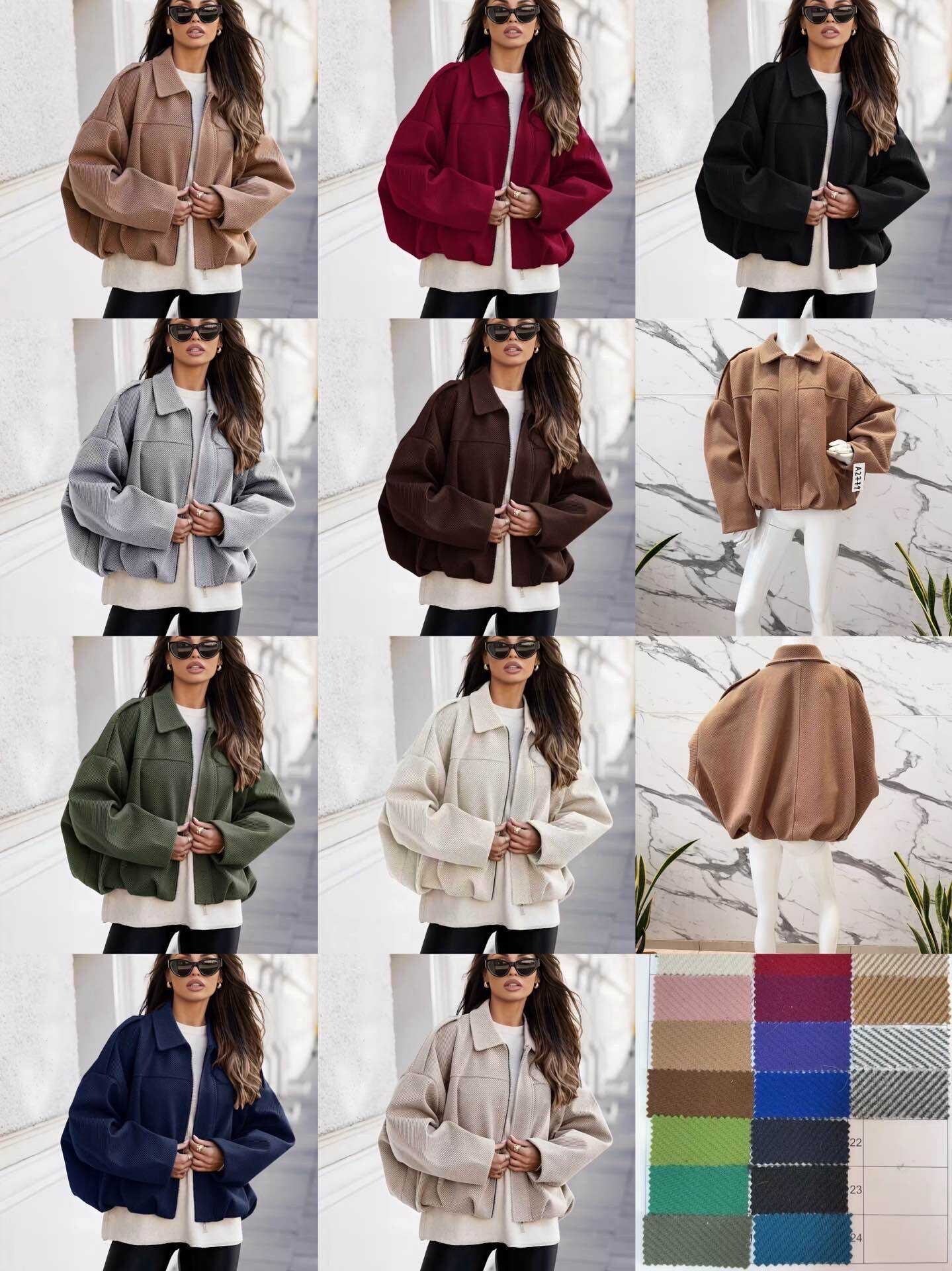 Ultra-trendy oversized textured jacket