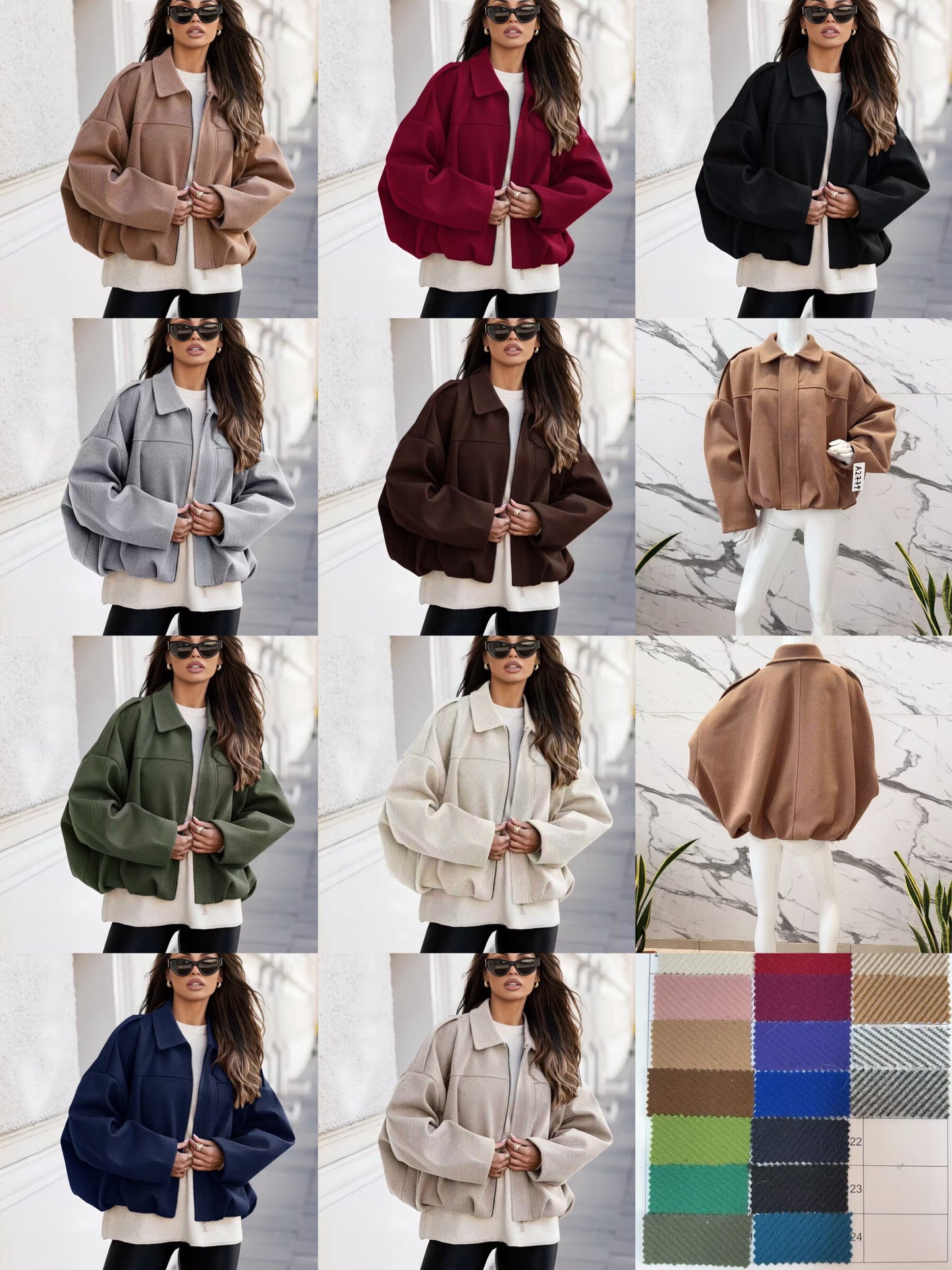 Ultra trendy jacket in textured with lining