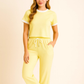 Contrast Trouser Set