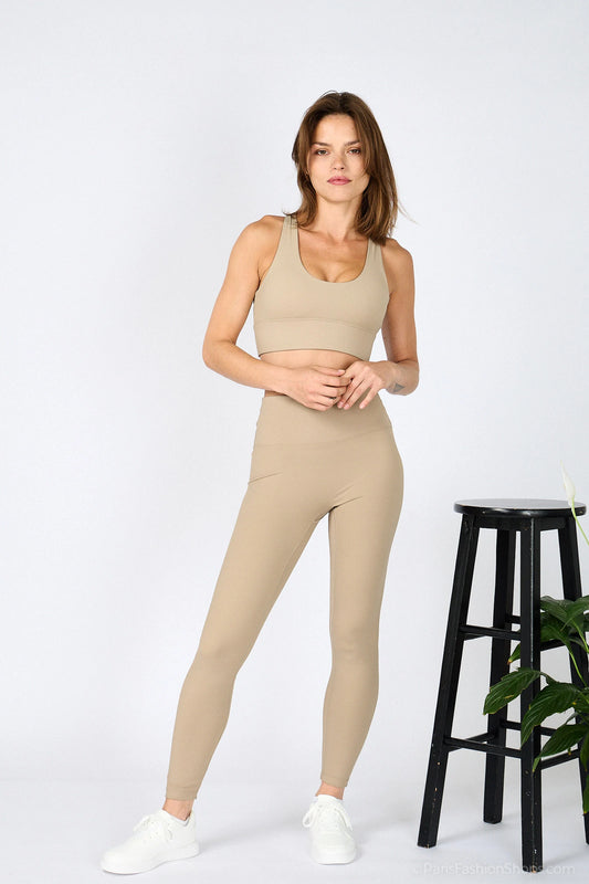 Yoga leggings and sports bra set