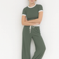 Contrast Trouser Set