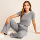 Contrast Trouser Set
