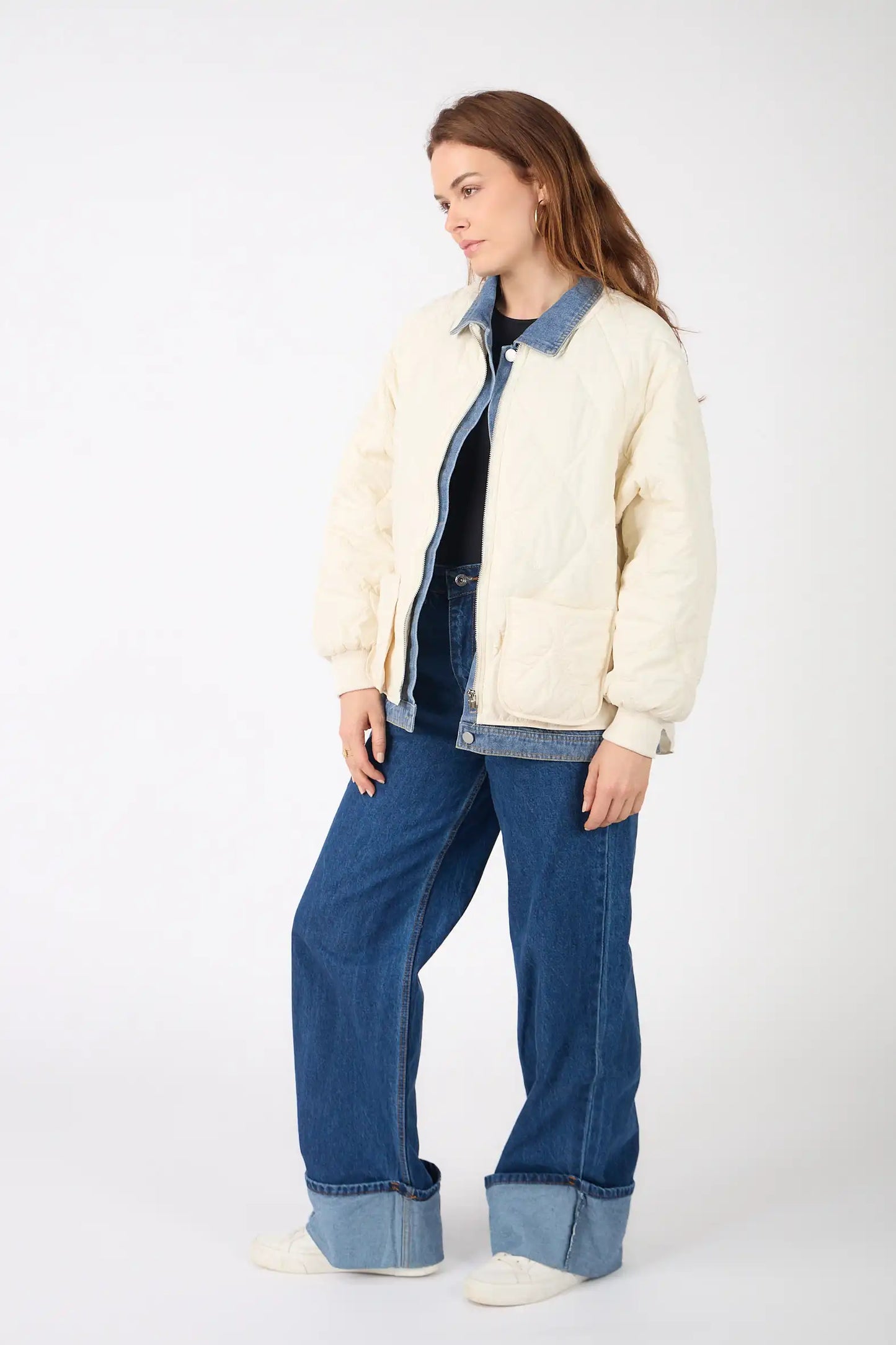 NAYA Jacket – Quilted Denim Mix