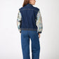 Denver - Two-tone denim jacket with printed sleeves