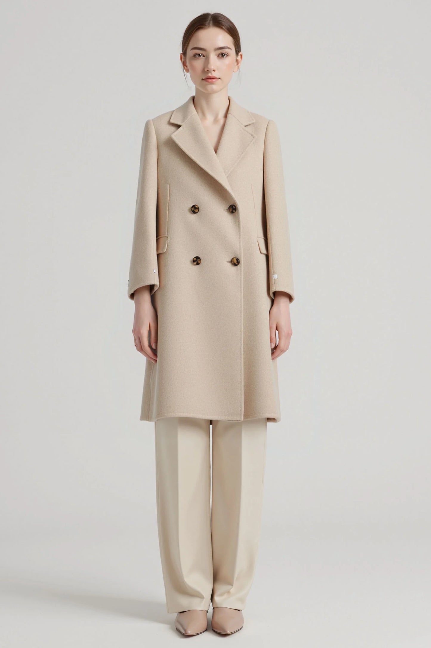 LEONA – Long coat in pure wool