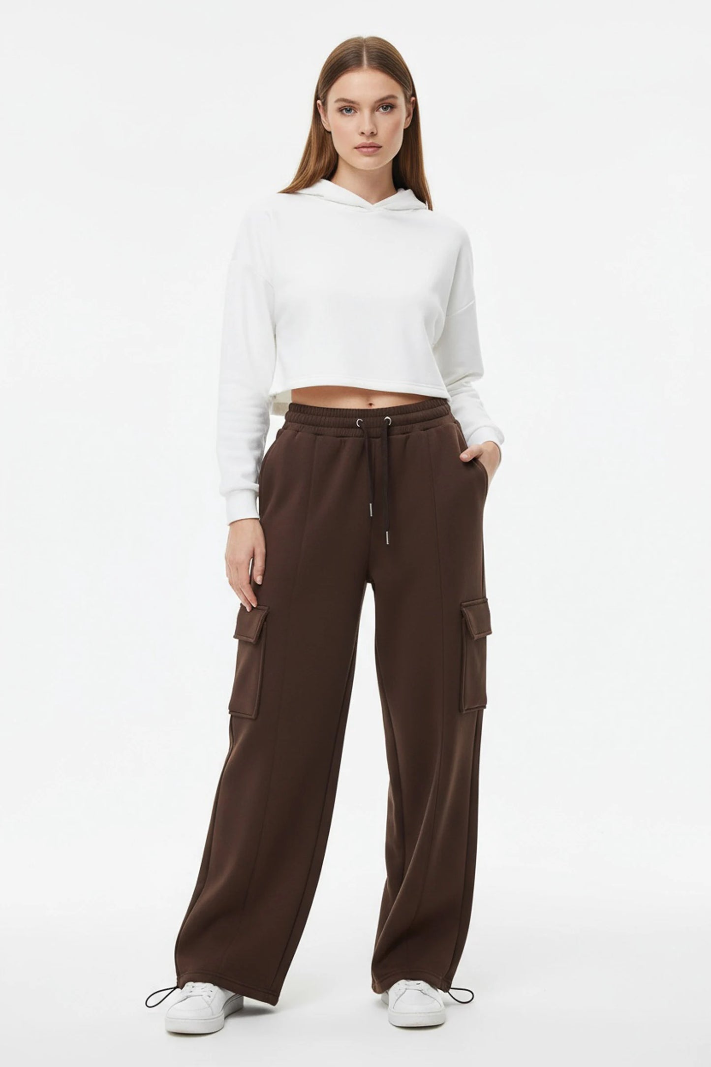 MALONE – Chunky knit cargo set with large pocket jacket