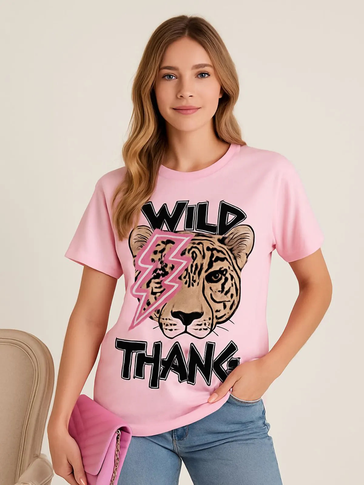 Ladies Wild Thang  Oversized T-shirt