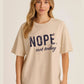 Ladies Nope Pain Oversized Tshirt