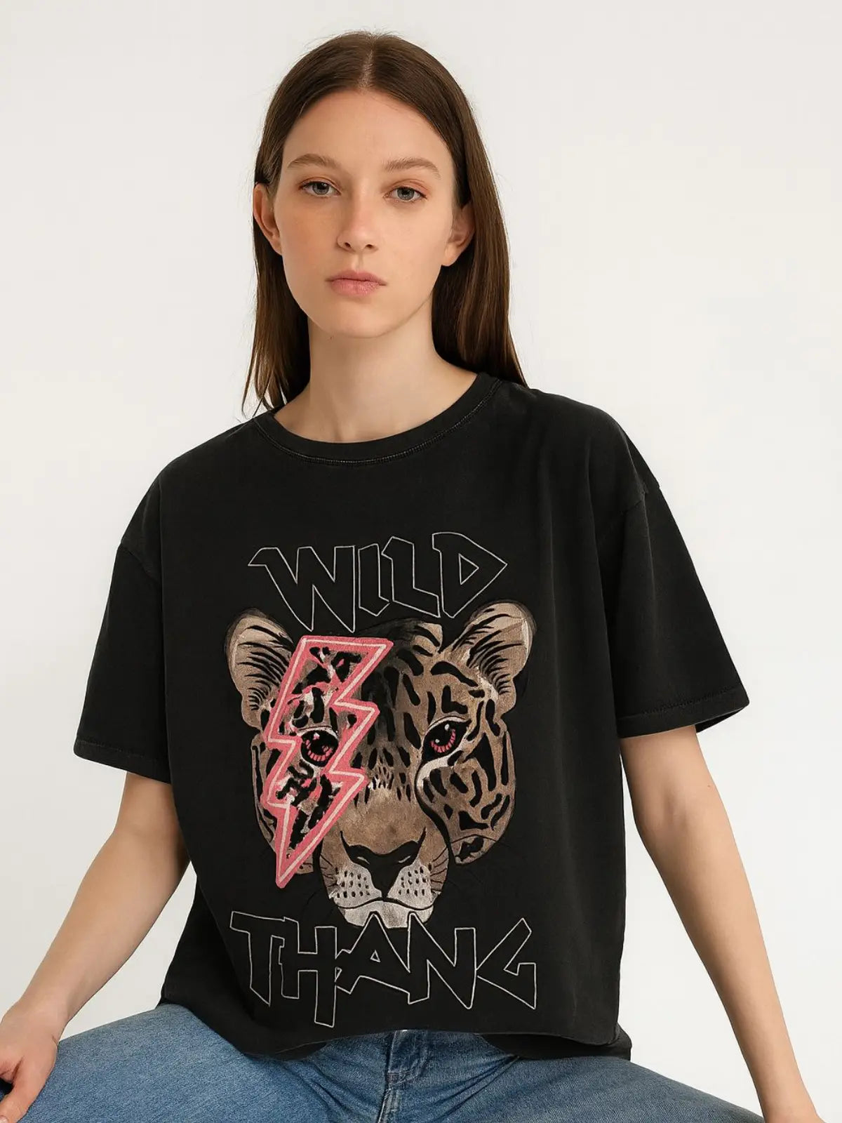 Ladies Wild Thang  Oversized T-shirt