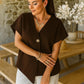 Ladies one button knitted top