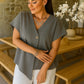 Ladies one button knitted top