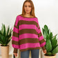 knitted stripe jumper 