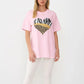 Ladies Tiger/Leopard Heart Oversized Tshirt