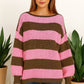 knitted stripe jumper 