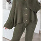 4 button cardigan and trousers set