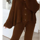 4 button cardigan and trousers set