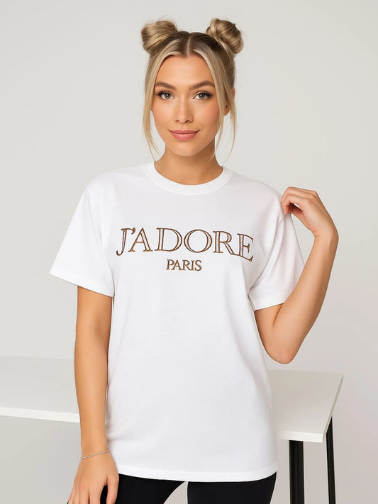 Ladies Jadore Paris Oversized T-shirt