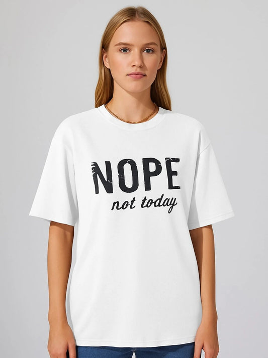 Ladies Nope Pain Oversized Tshirt