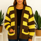 knitted balloon sleeve cropped cardigan