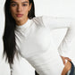 AURA – Fluid long sleeve bodysuit with high neck