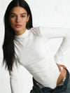 AURA – Fluid long sleeve bodysuit with high neck