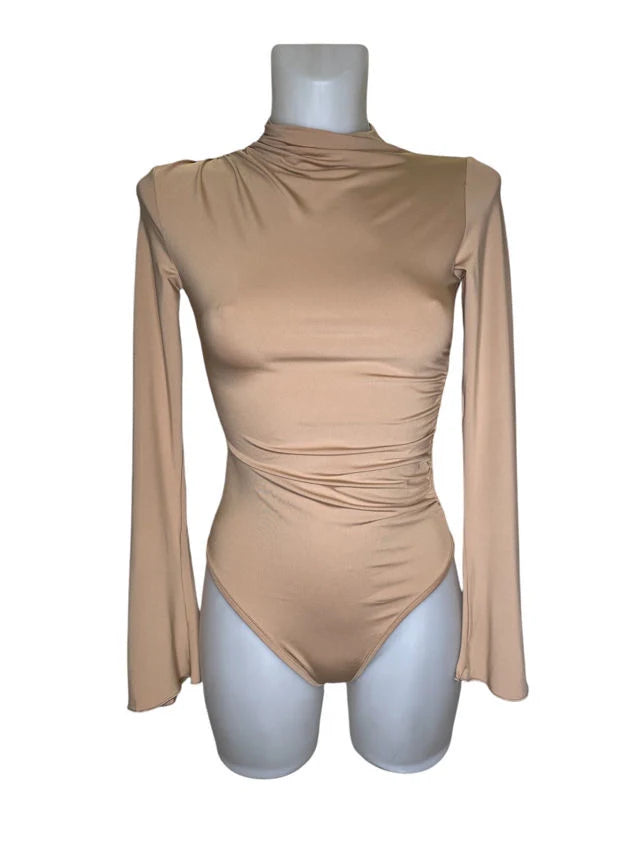 AURA – Fluid long sleeve bodysuit with high neck