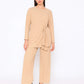 Ladies long sleeve side tie set