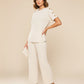 Ladies 8-button on shoulder trousers set
