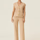 3-gold button short sleeve set