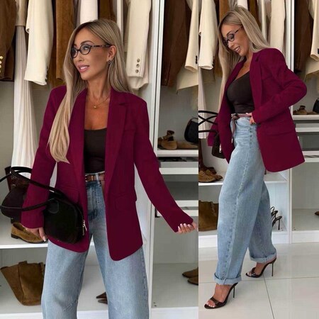 Swedish blazer jacket with lining and button