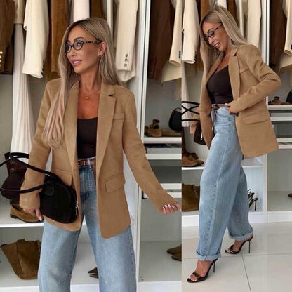 Swedish blazer jacket with lining and button