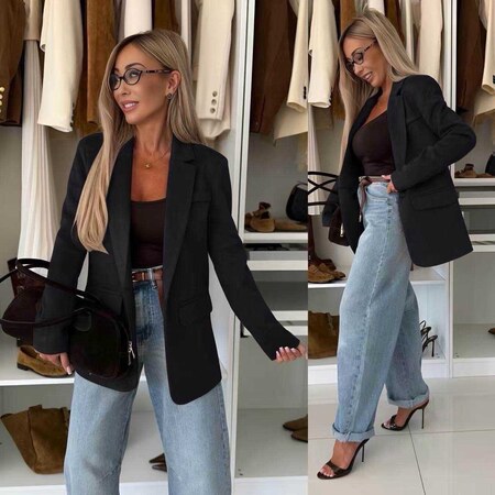 Swedish blazer jacket with lining and button