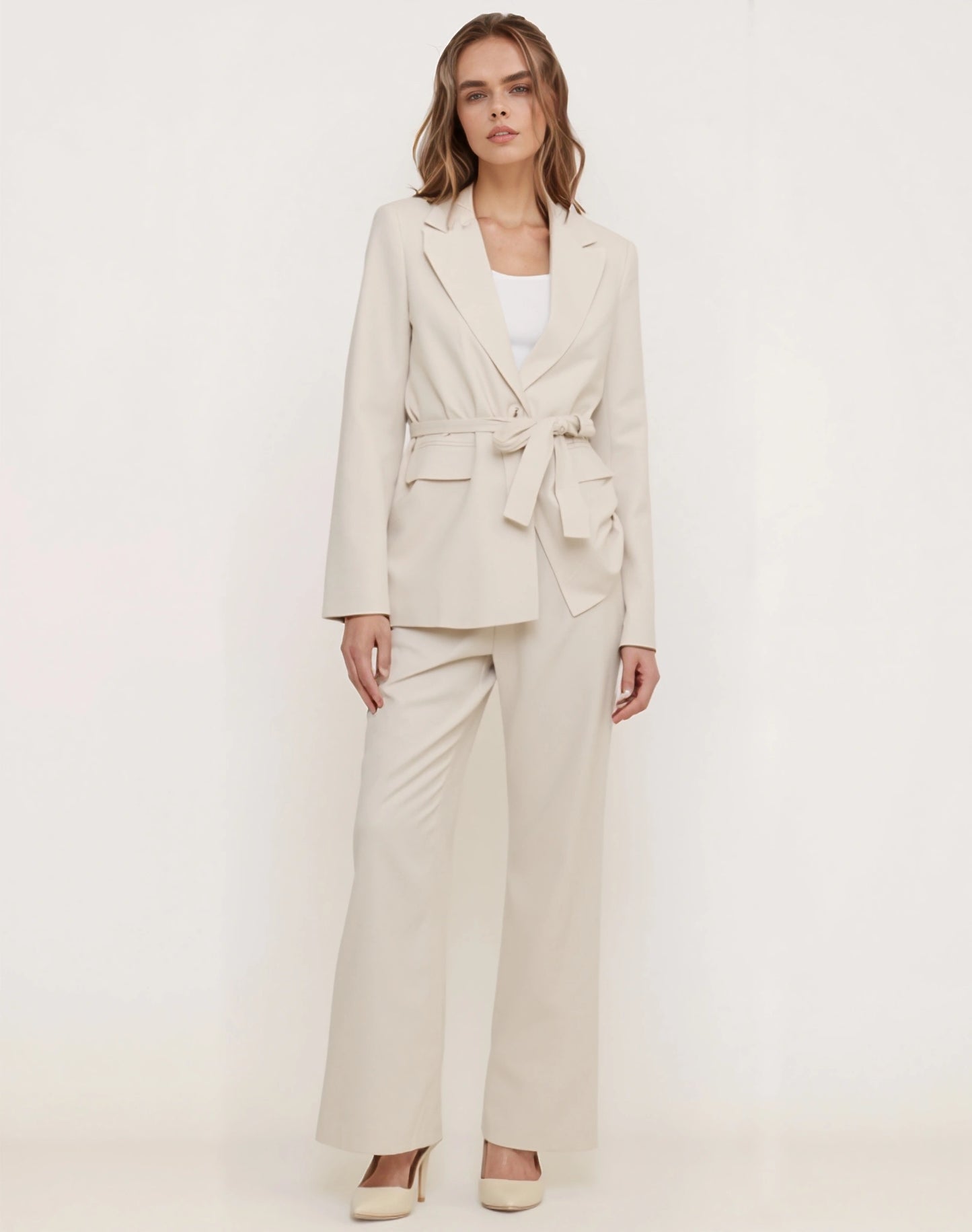 Light blazer with belt