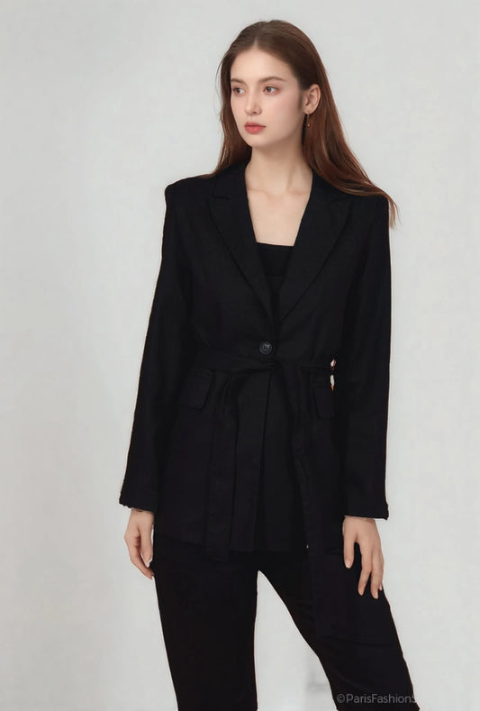 Light blazer with belt