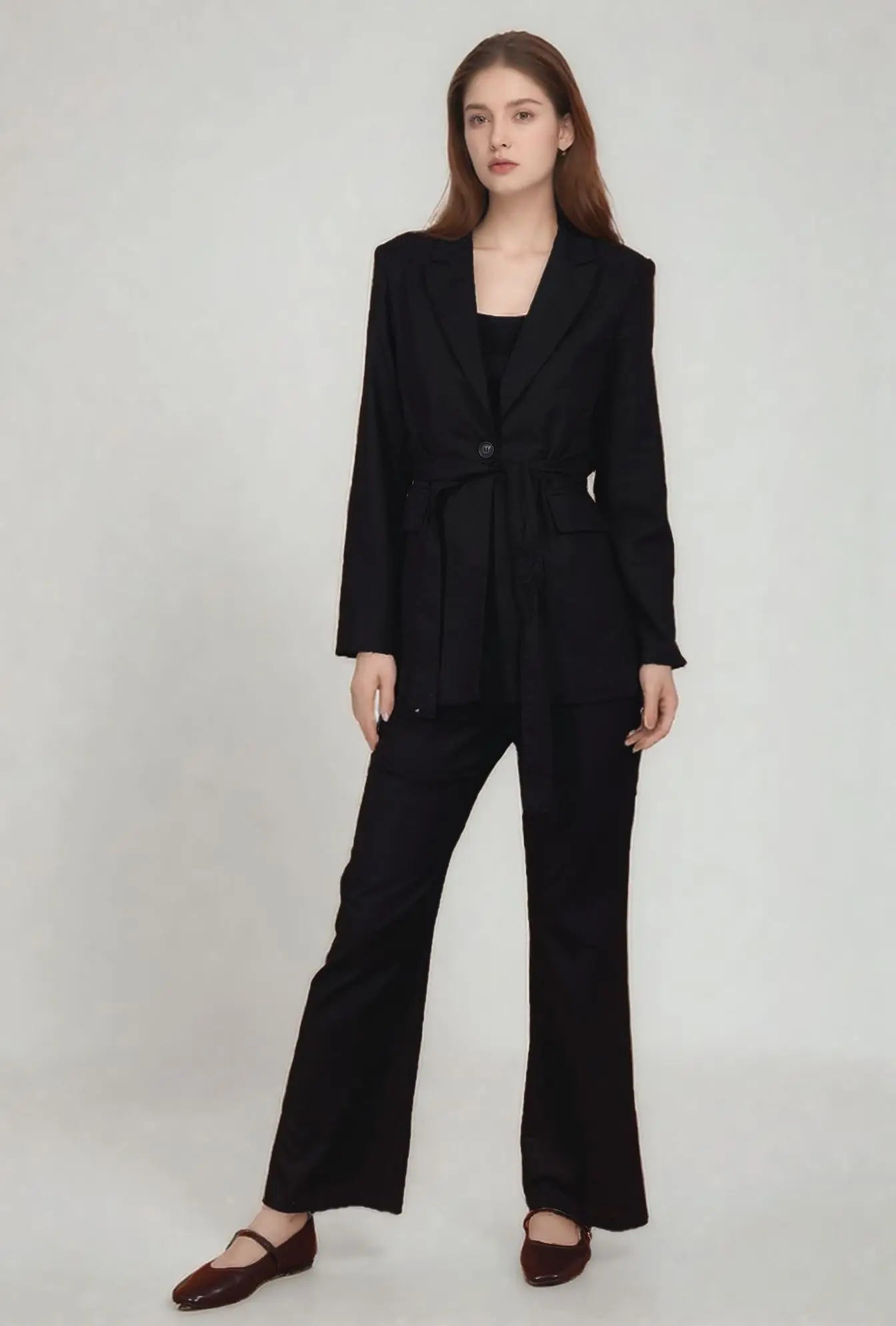 Light blazer with belt